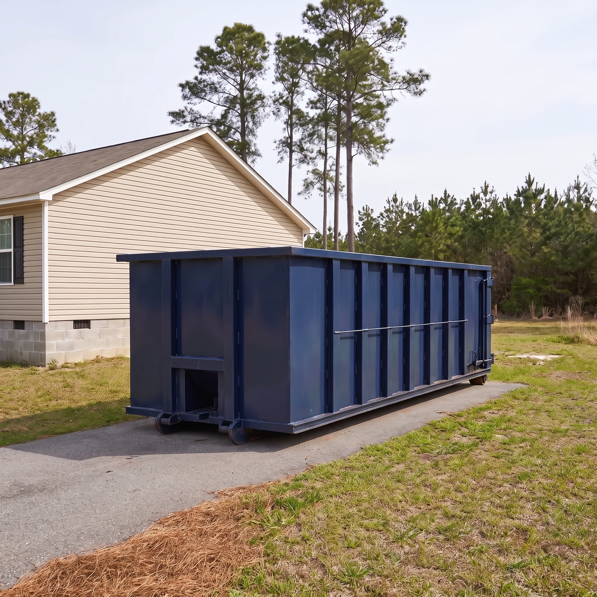 Dumpster on a Charleston, SC job site